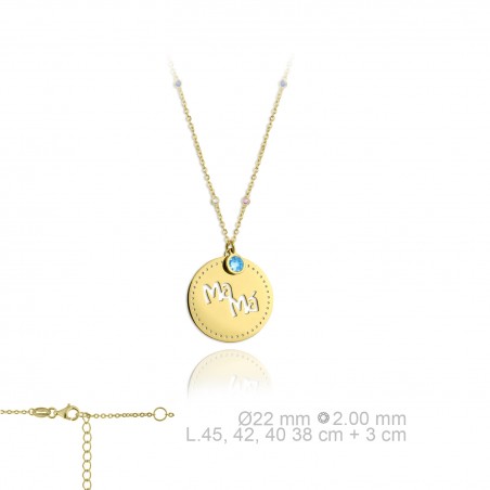 Gargantilla de Plata de Ley y circonitas