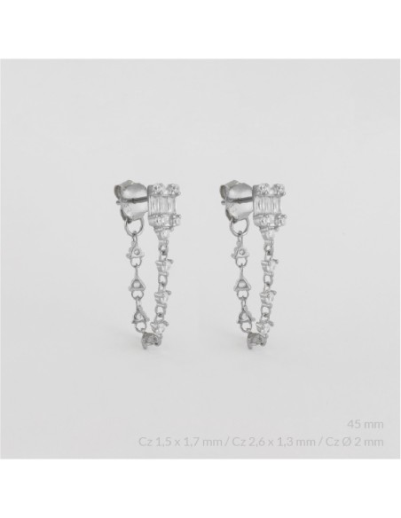 Pendientes de Plata de Ley