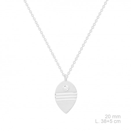 Gargantilla de Plata de Ley y circonitas