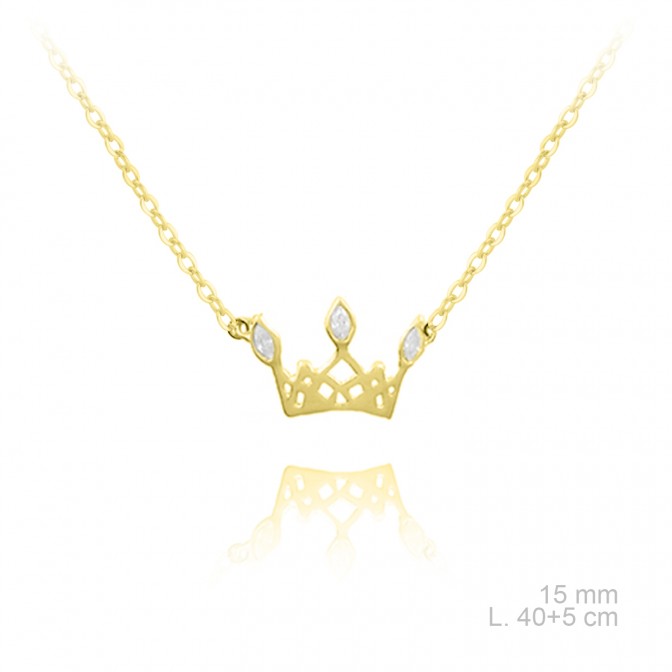 Gargantilla de Plata de Ley y circonitas