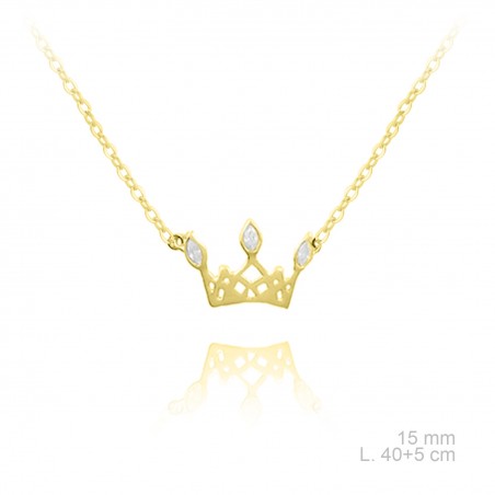 Gargantilla de Plata de Ley y circonitas