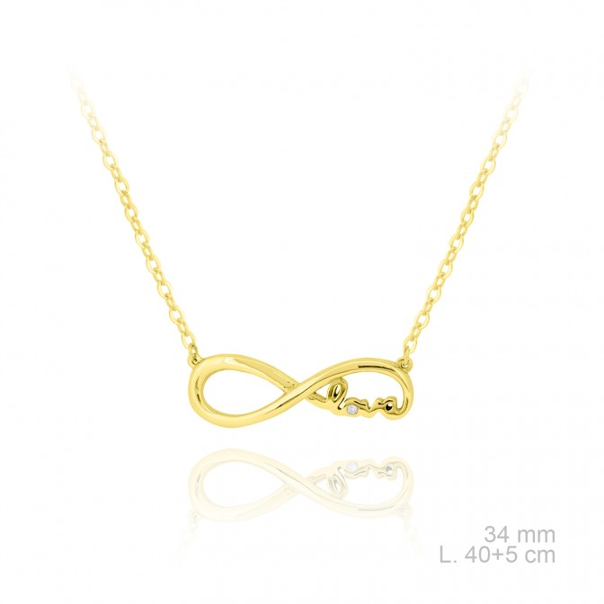 Gargantilla de Plata de Ley y circonitas