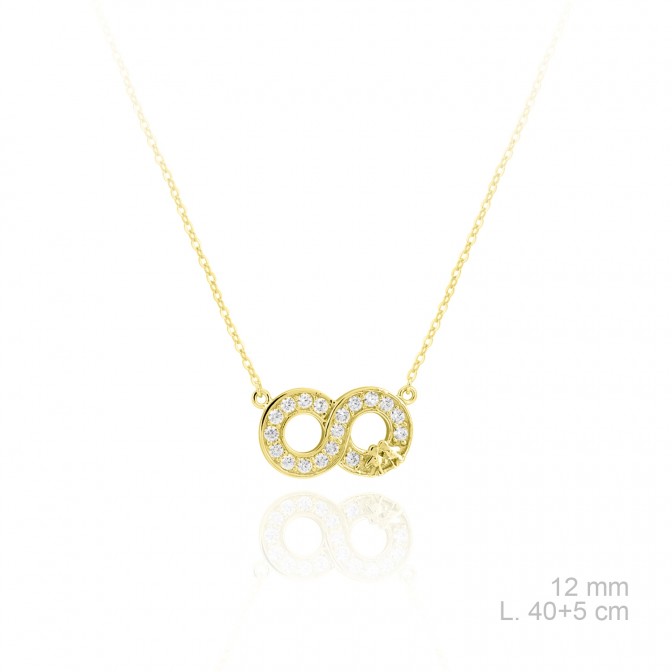 Gargantilla de Plata de Ley y circonitas