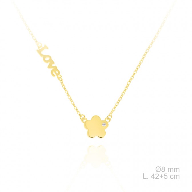 Gargantilla de Plata de Ley y circonitas